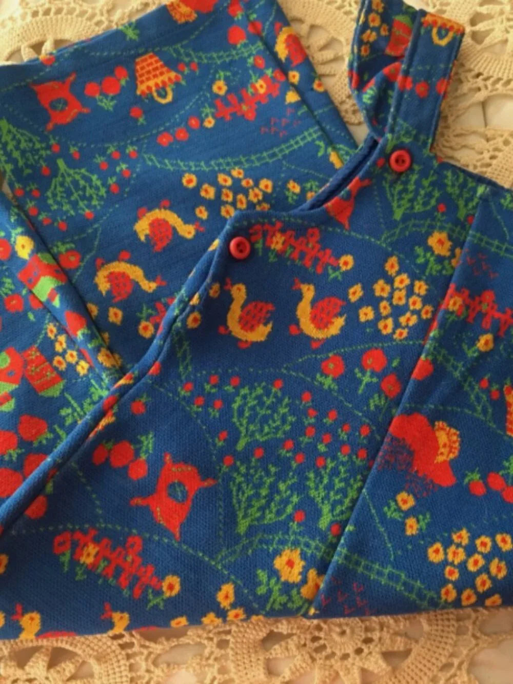 Vintage Carter's Carters retro duck overalls bell bottoms rare size 4 So Cute